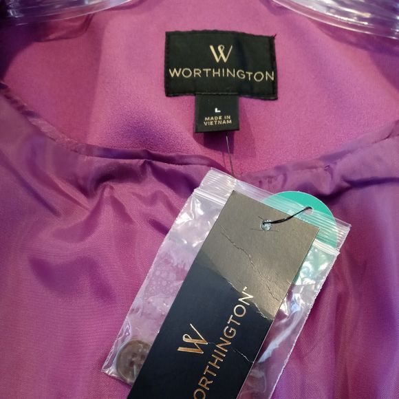 Worthingtons Women's lavender purple Polyester 2 piece Blazer & Pant suit -Large - Picture 5 of 9
